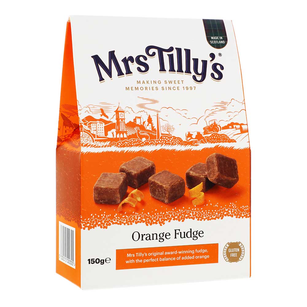 Orange Scottish Fudge Gift Box 150g (Best Before: 05/01/25)